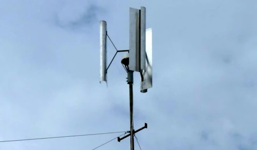 a Lenz turbine on the roof